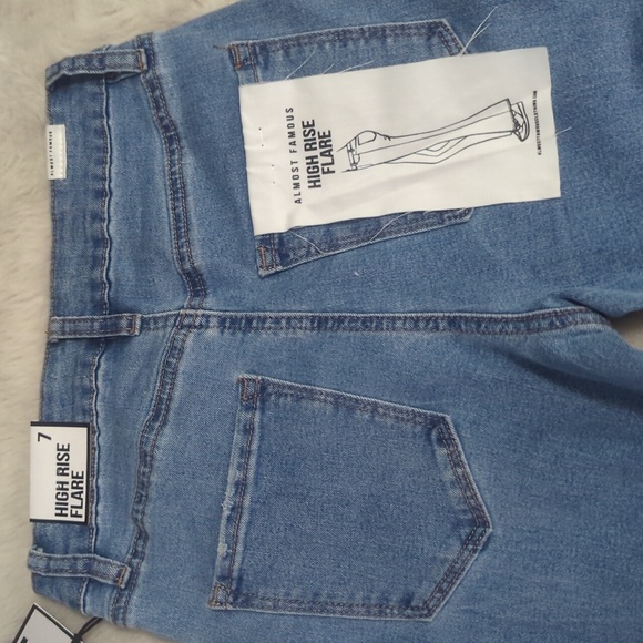 ALMOST FAMOUS High Rise Flare Jeans ~ NWT - Picture 7 of 11